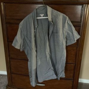 Gray merona xl button down